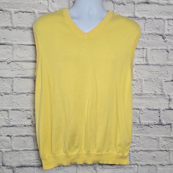 Brooks Brothers Sweater Vest Mens Size XL Supima Cotton V Neck Sleeveless - Picture 1 of 16